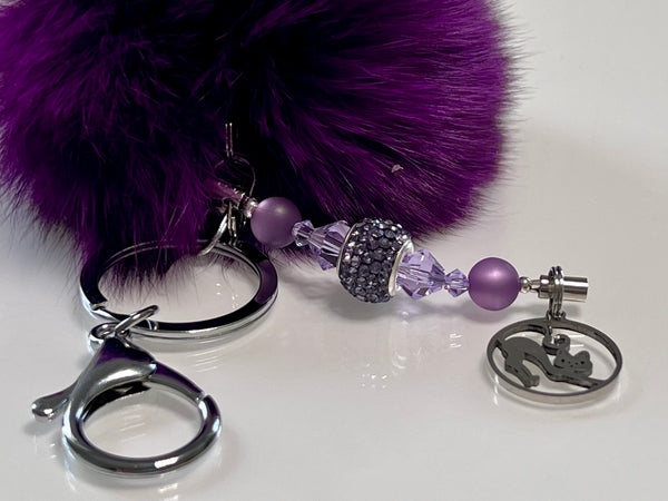 Luxury Fur Pom Pom Keychain
